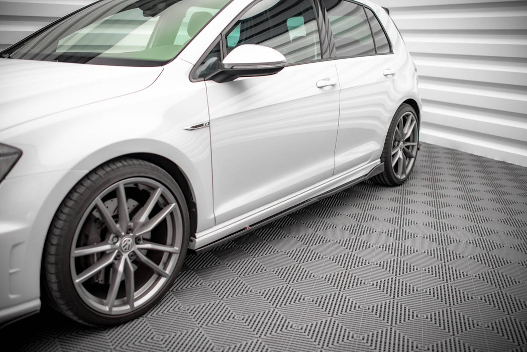Side Skirts Diffusers V.2 Volkswagen Golf R / R-Line Mk7 - Harrys Euro
