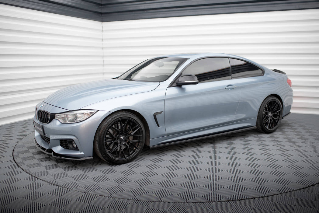 Side Skirts Diffusers V.3 BMW 4 Coupe / Gran Coupe / Cabrio M-Pack F32 / F36 / F33-BM-4-F32-MPACK-SD3G