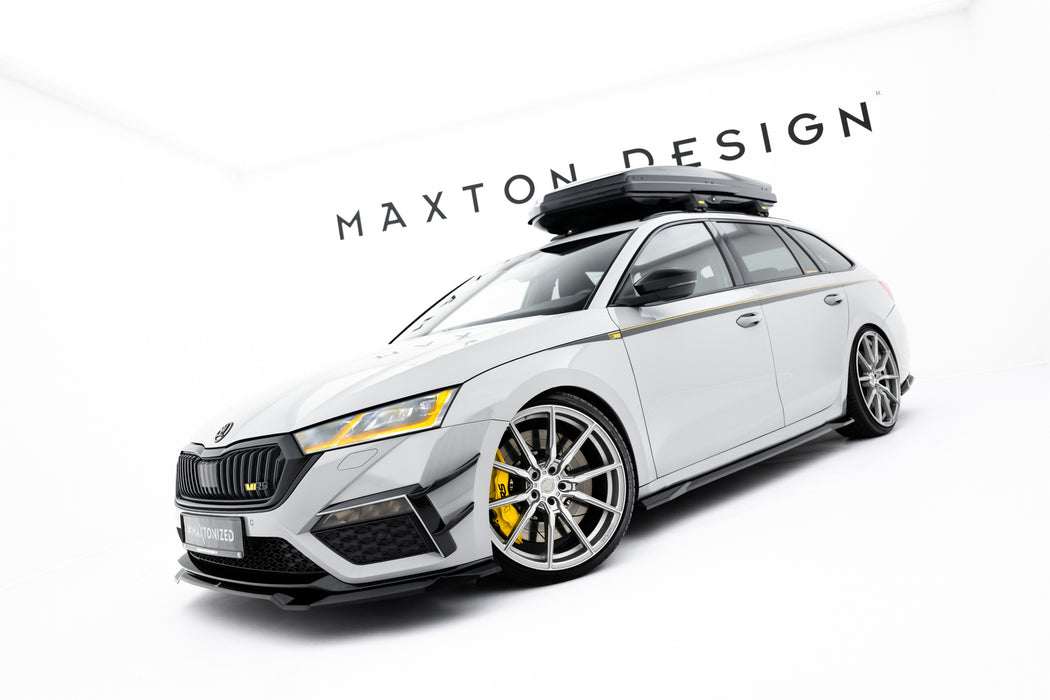 Side Skirts Diffusers V.3 Skoda Octavia RS Liftback / Combi Mk4 Facelift