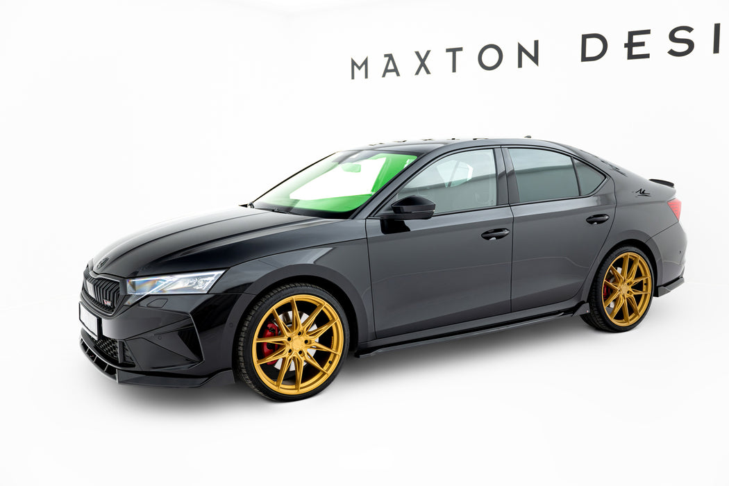 Side Skirts Diffusers V.4 Skoda Octavia RS Liftback / Combi Mk4 Facelift