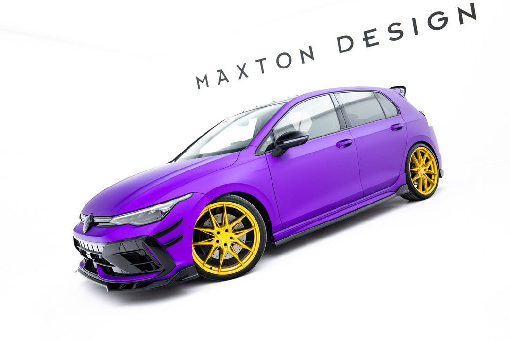 Side Skirts Diffusers V.4 Volkswagen Golf R Hatchback Mk8 / Mk8 Facelift