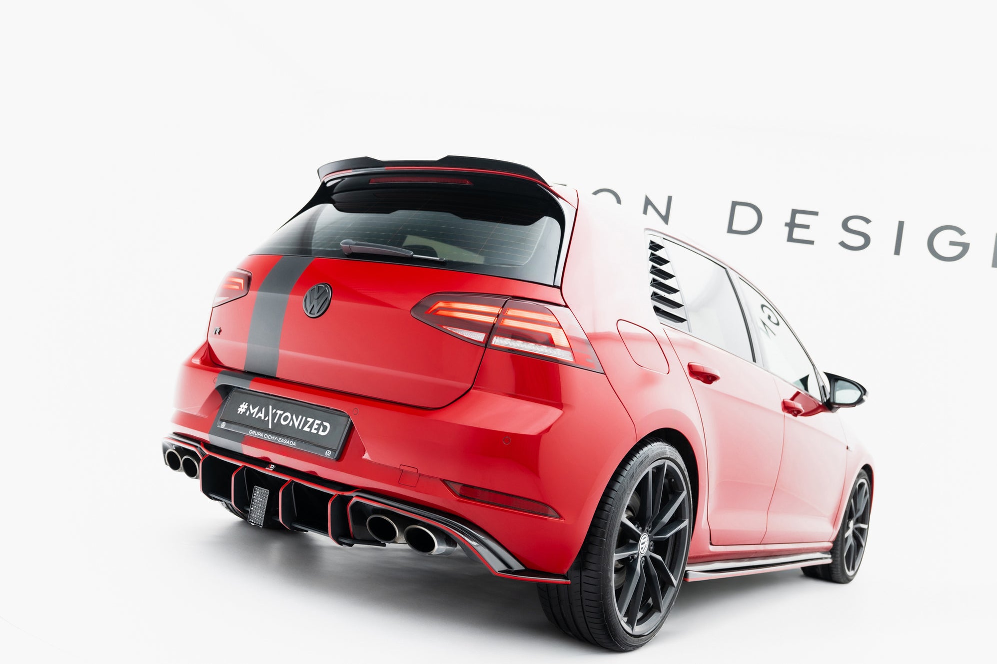 Spoiler Cap V.3 Volkswagen Golf 7 / 7 Facelift R / R-Line / GTI ...