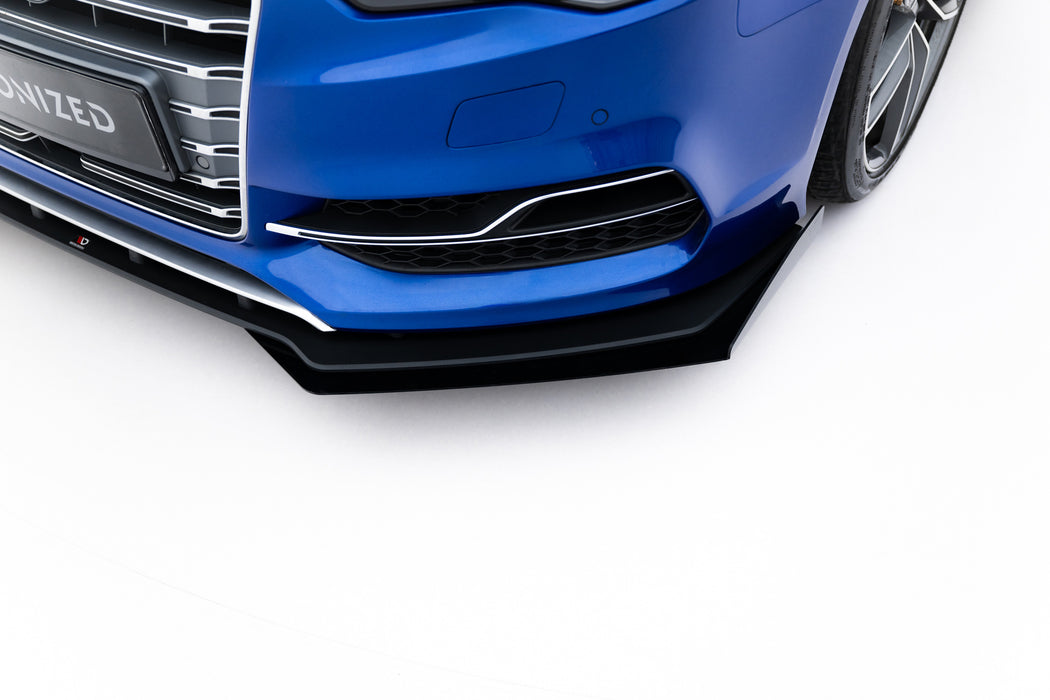 Street Pro Front Splitter + Flaps Audi S3 / A3 S-Line Sedan 8V