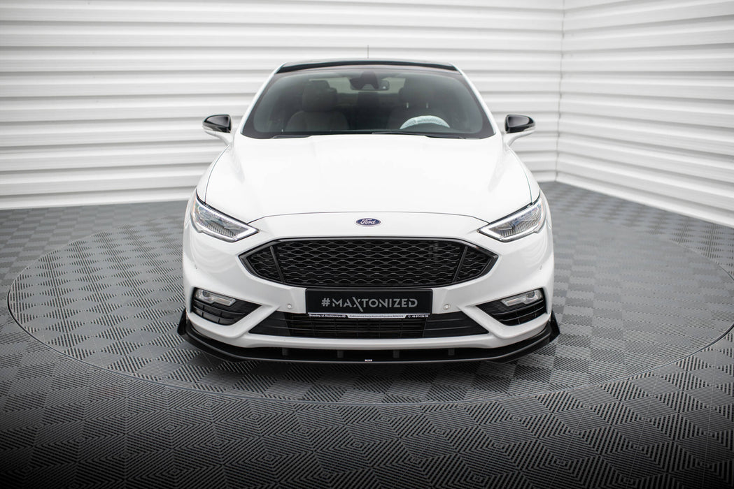Street Pro Front Splitter + Flaps Ford Mondeo Sport Mk5 Facelift / Fusion Sport Mk2 Facelift