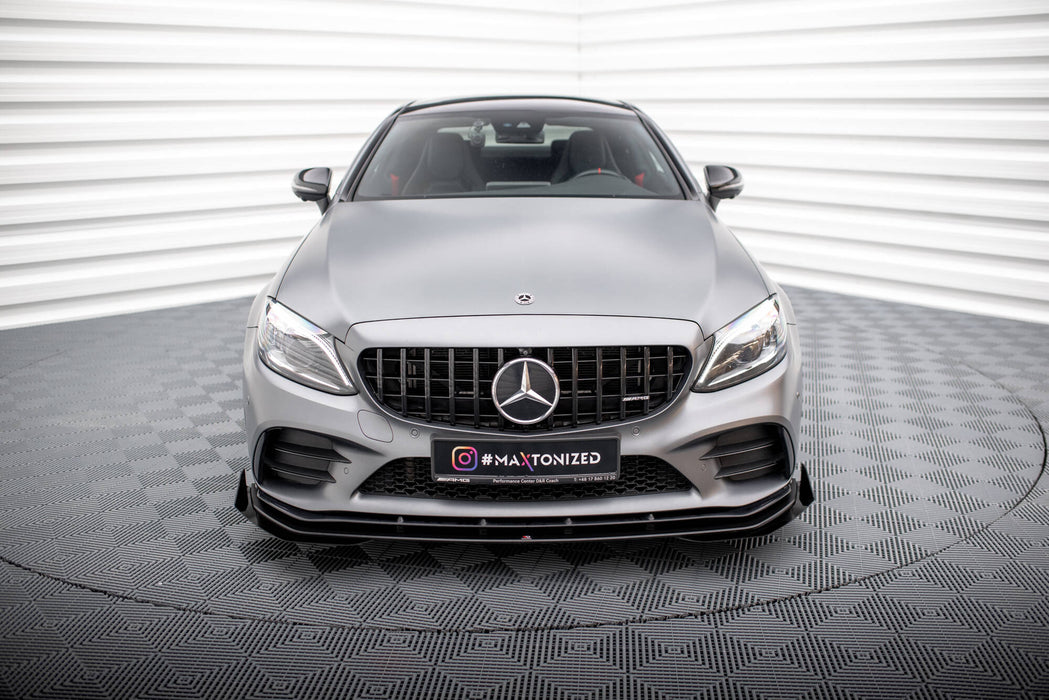 Street Pro Front Splitter + Flaps Mercedes-AMG C43 Coupe / Cabrio C205  Facelift / A205 Facelift