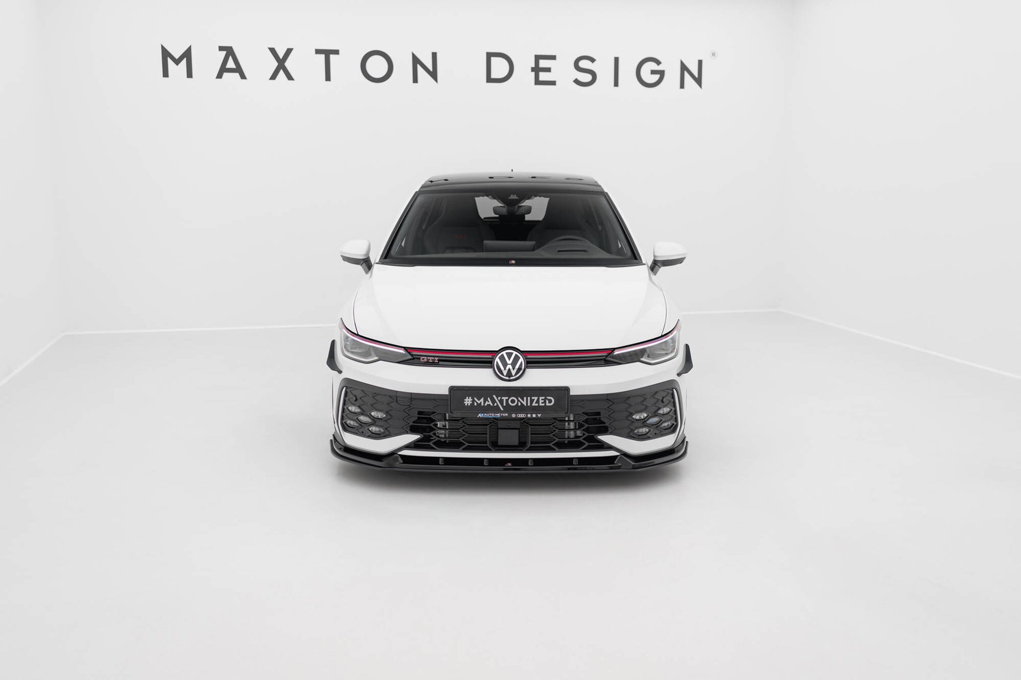 Street Pro Front Splitter V.2 Volkswagen Golf GTI / GTE / R-Line Mk8 F ...