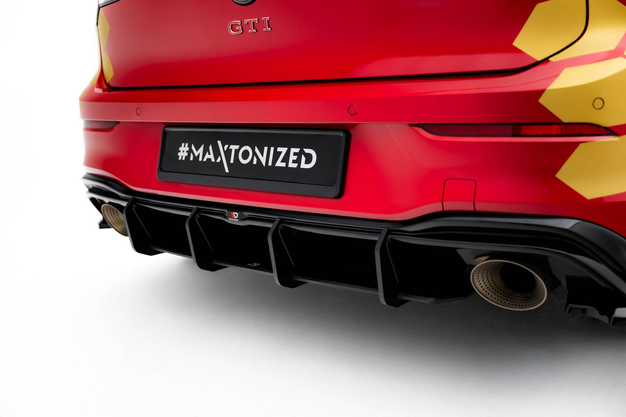Street Pro Rear Diffuser V.1 Volkswagen Golf GTI Clubsport Mk8 Facelif ...