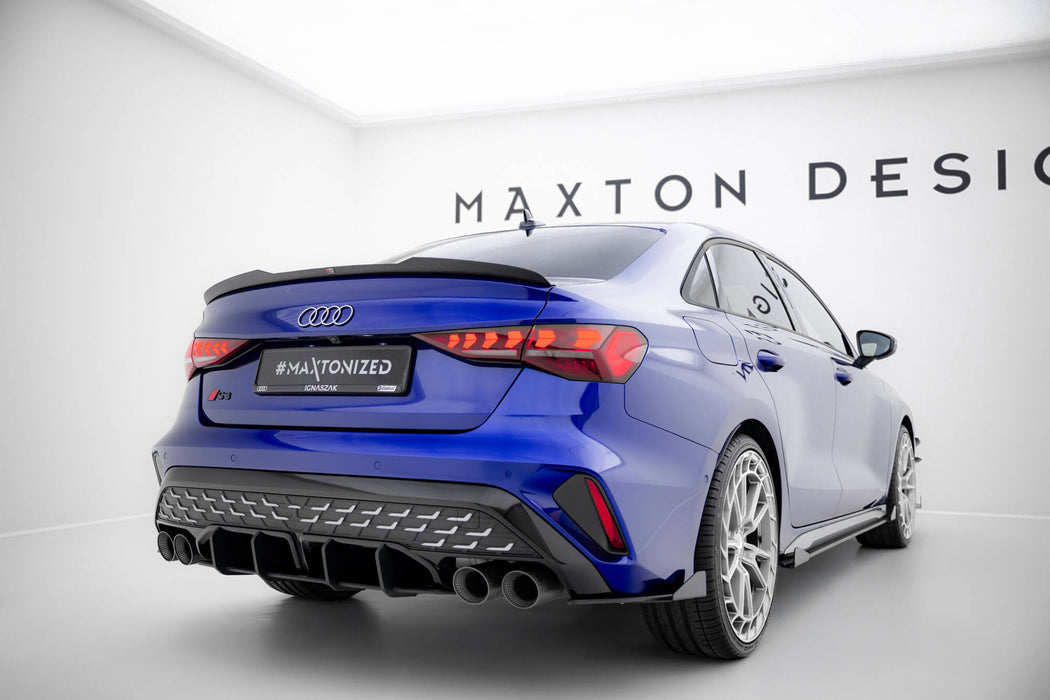 Street Pro Rear Side Splitters + Flaps Audi S3 Sedan 8Y Facelift