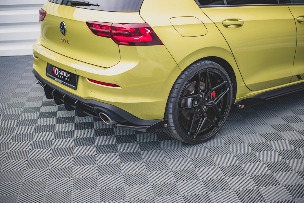 Street Pro Rear Side Splitters + Flaps Volkswagen Golf GTI Clubsport Mk8