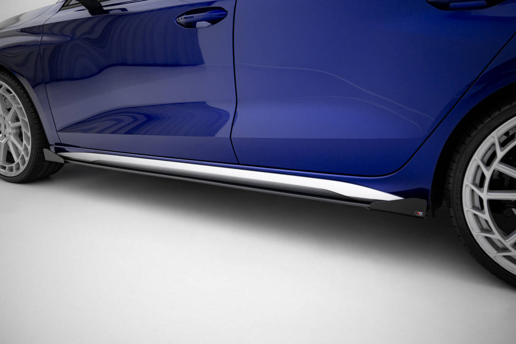 Street Pro Side Skirts Diffusers + Flaps Audi S3 Sportback / A3 S-line Sportback 8Y Facelift