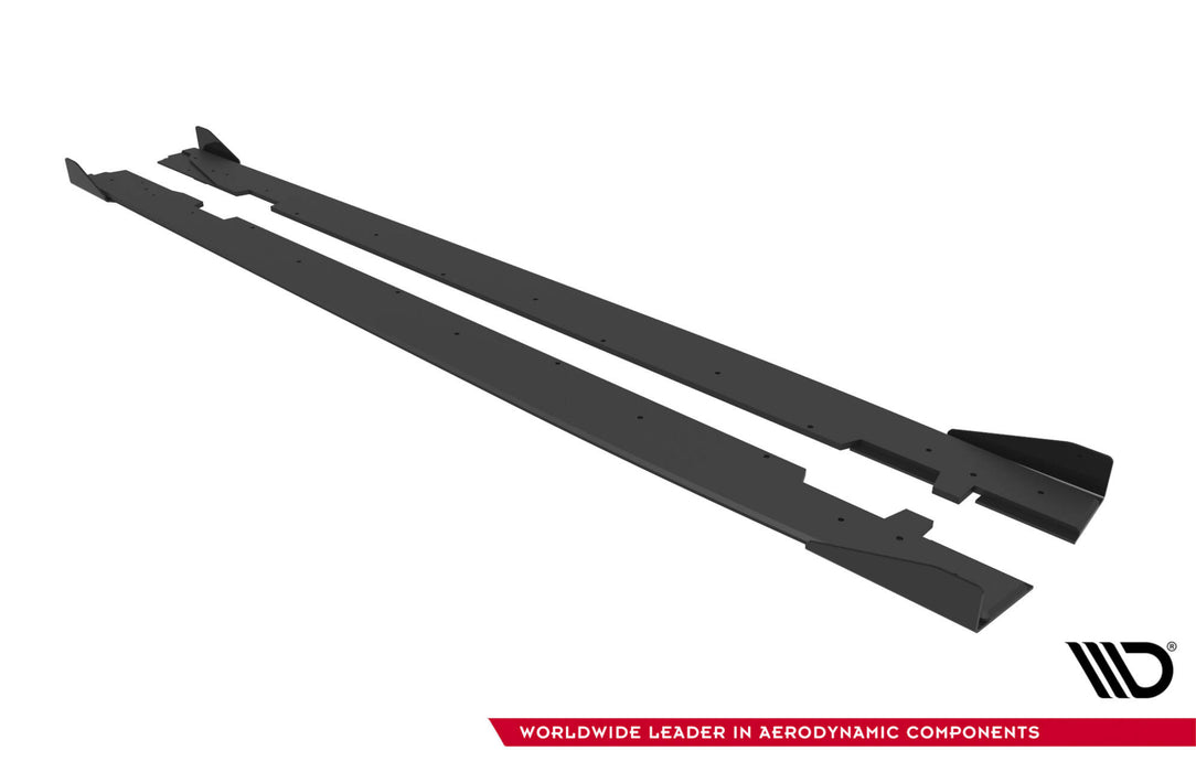 Street Pro Side Skirts Diffusers + Flaps Audi A5 Sportback F5 Facelift