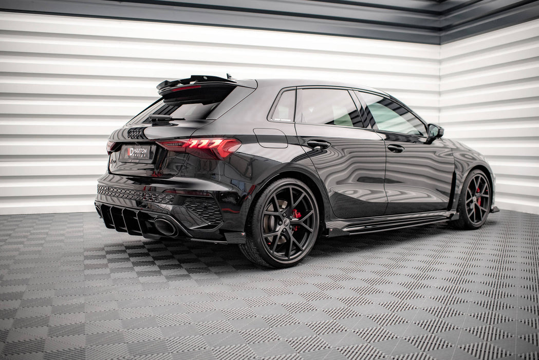 Street Pro Side Skirts Diffusers + Flaps Audi RS3 Sportback 8Y