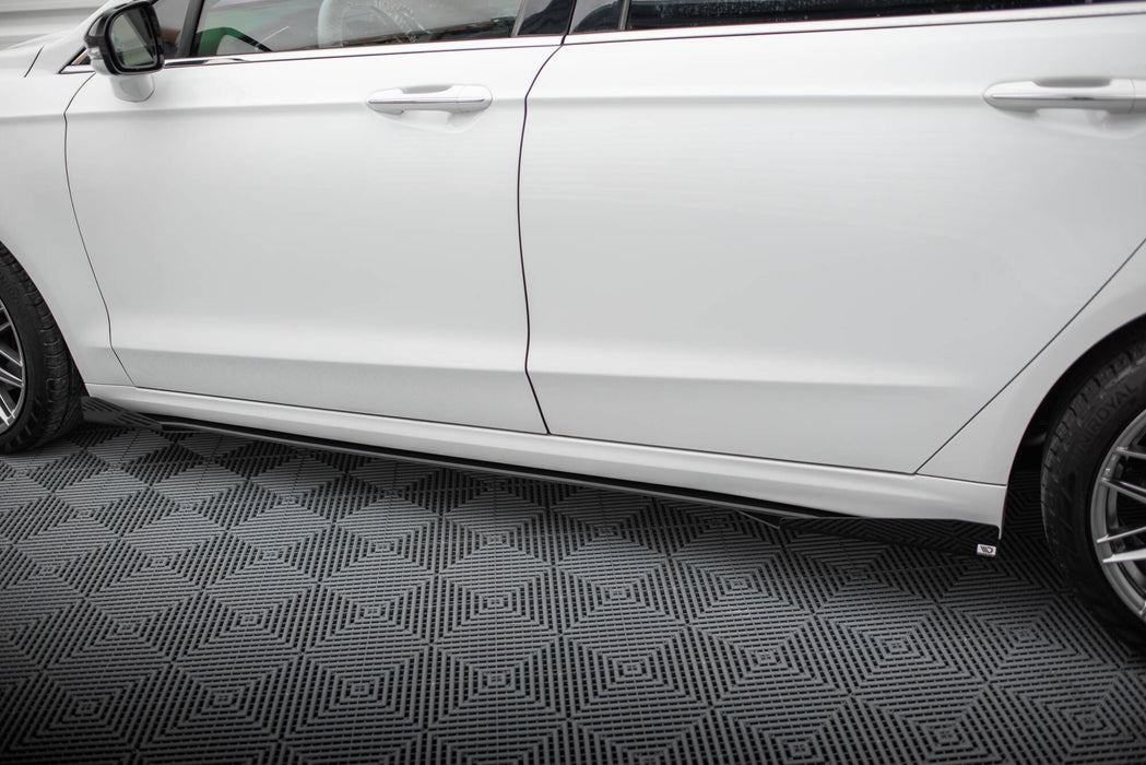 Street Pro Side Skirts Diffusers + Flaps Ford Mondeo Sport Mk5 Facelift / Fusion Sport Mk2 Facelift