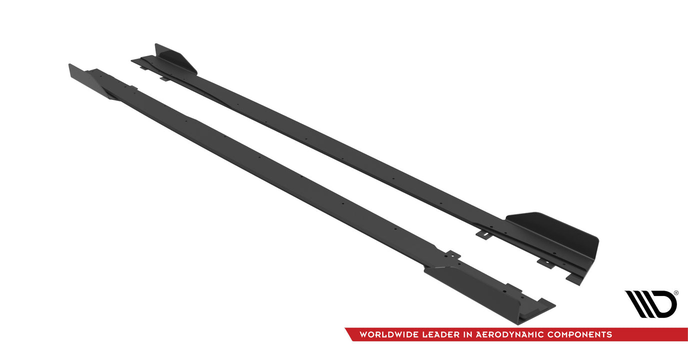 Street Pro Side Skirts Diffusers + Flaps Mercedes A35 AMG / AMG-Line Aero Pack W177