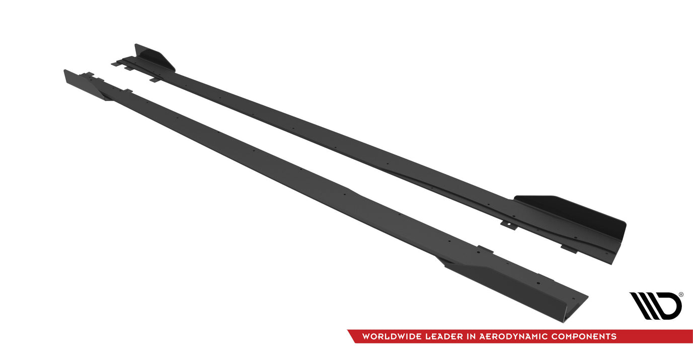 Street Pro Side Skirts Diffusers + Flaps Mercedes A35 AMG / AMG-Line Aero Pack W177