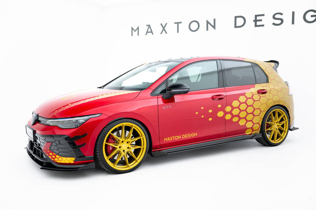 Street Pro Side Skirts Diffusers + Flaps Volkswagen Golf GTI / GTE / GTI Clubsport / R-Line Mk8