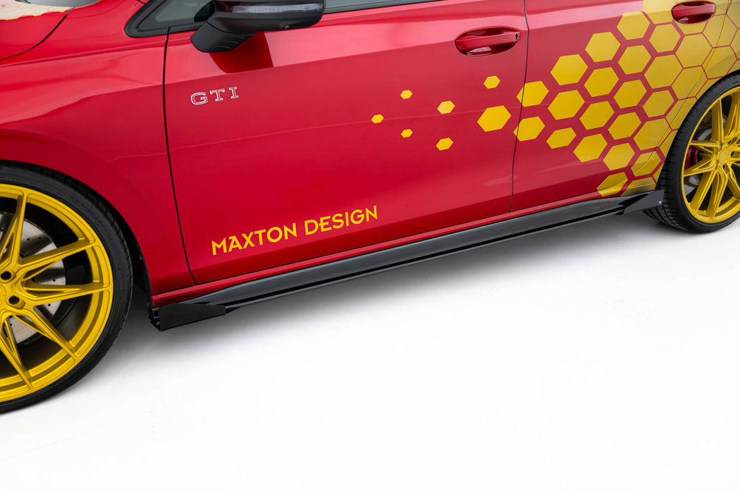 Street Pro Side Skirts Diffusers + Flaps Volkswagen Golf GTI / GTE / GTI Clubsport / R-Line Mk8