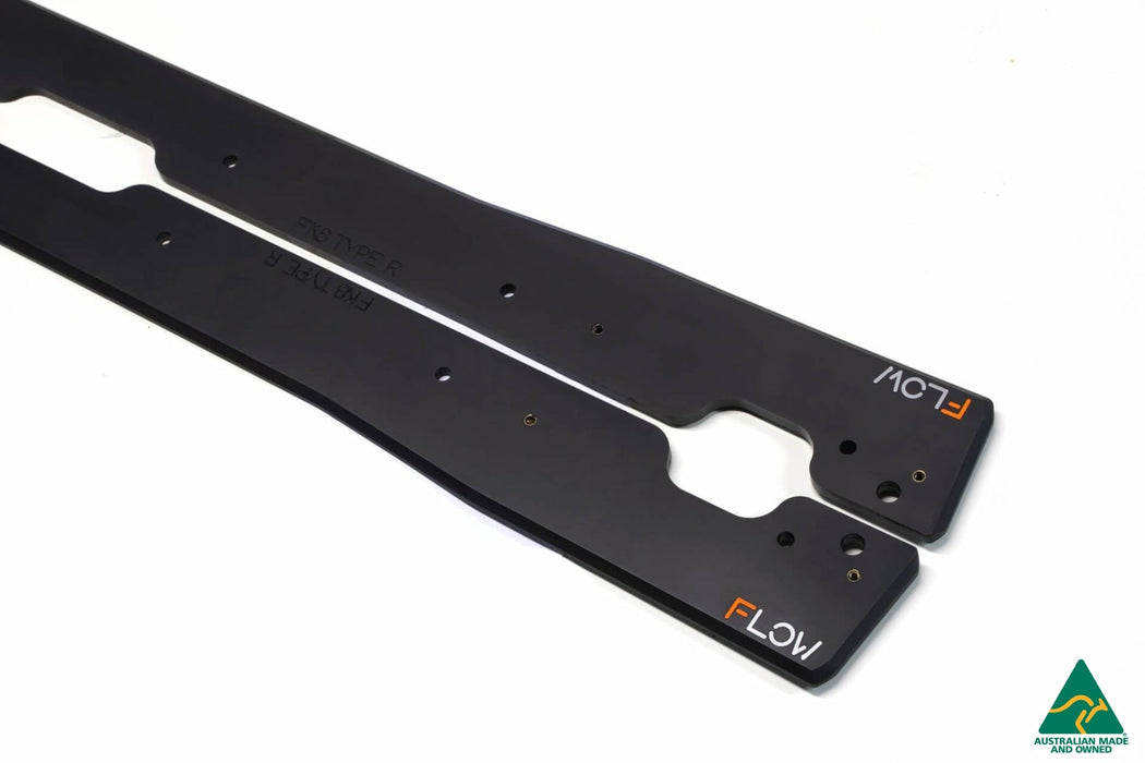 FK8 Civic Type R Side Skirt Splitters (Pair)-Flow Designs