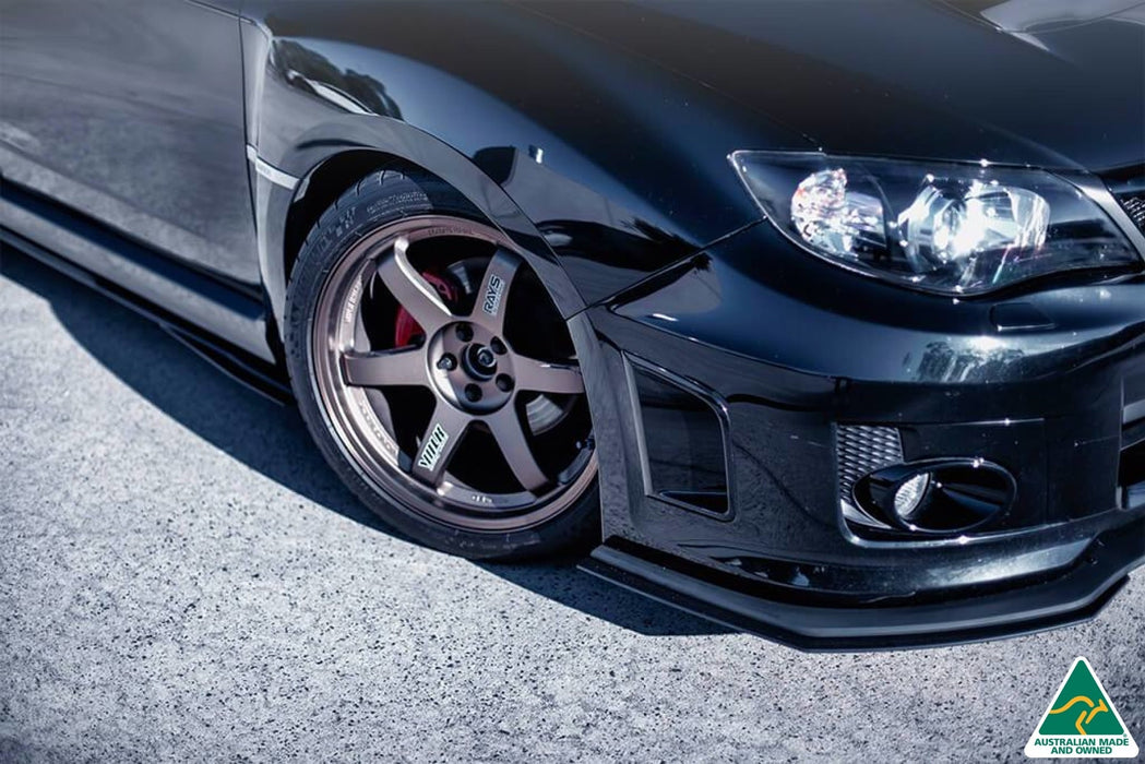 Impreza WRX / STI G3 Sedan FL Front Lip Splitter Extensions (Pair)-Flow Designs