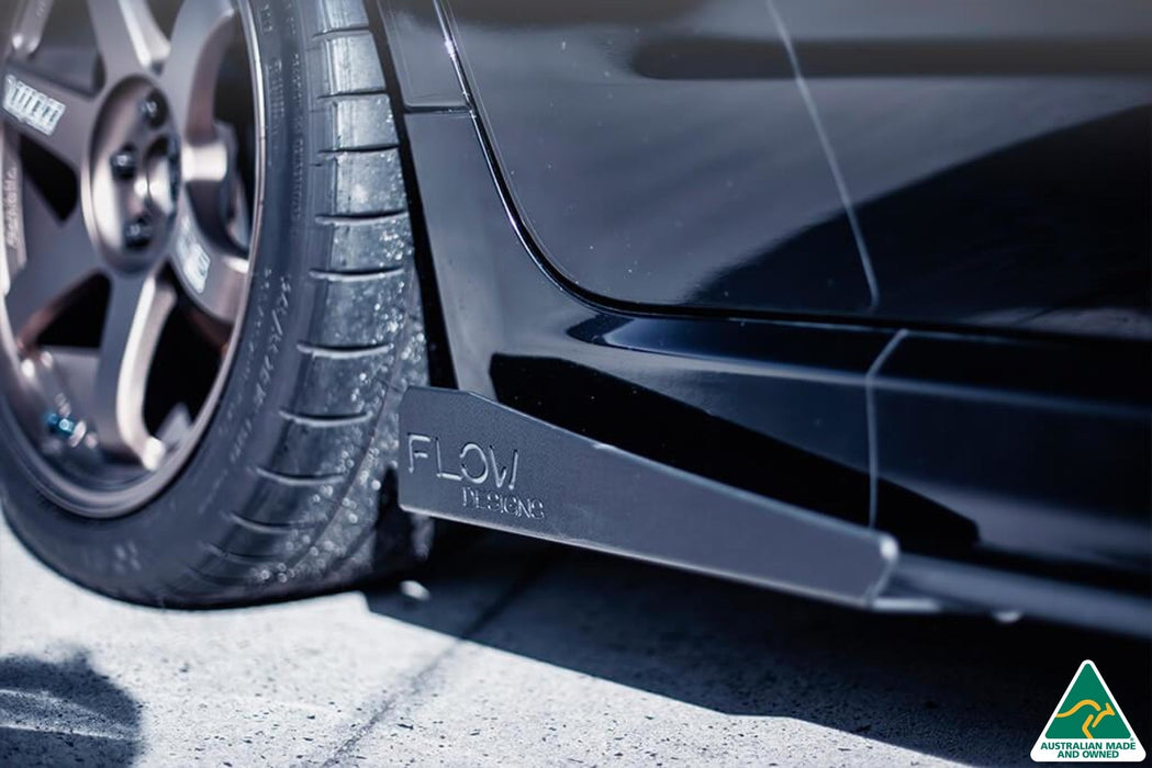 Impreza WRX / STI G3 Sedan FL Side Skirt Splitter Winglets (Pair)-Flow Designs