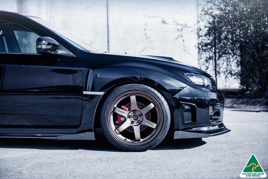 Impreza WRX / STI G3 Sedan FL Front Lip Splitter Winglets (Pair)-Flow Designs