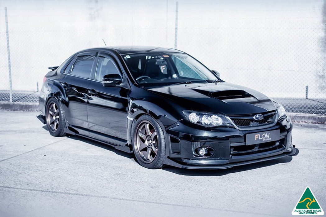 Impreza WRX / STI G3 Sedan FL Side Skirt Splitter Winglets (Pair)-Flow Designs