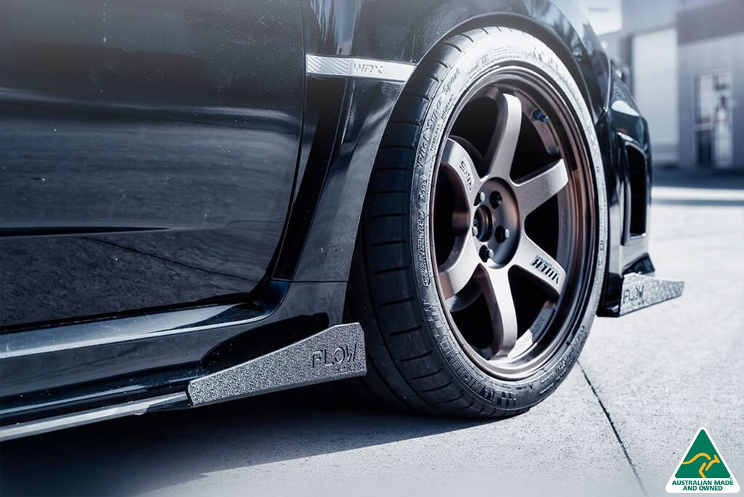 Impreza WRX / STI G3 Sedan FL Side Skirt Splitter Winglets (Pair)-Flow Designs