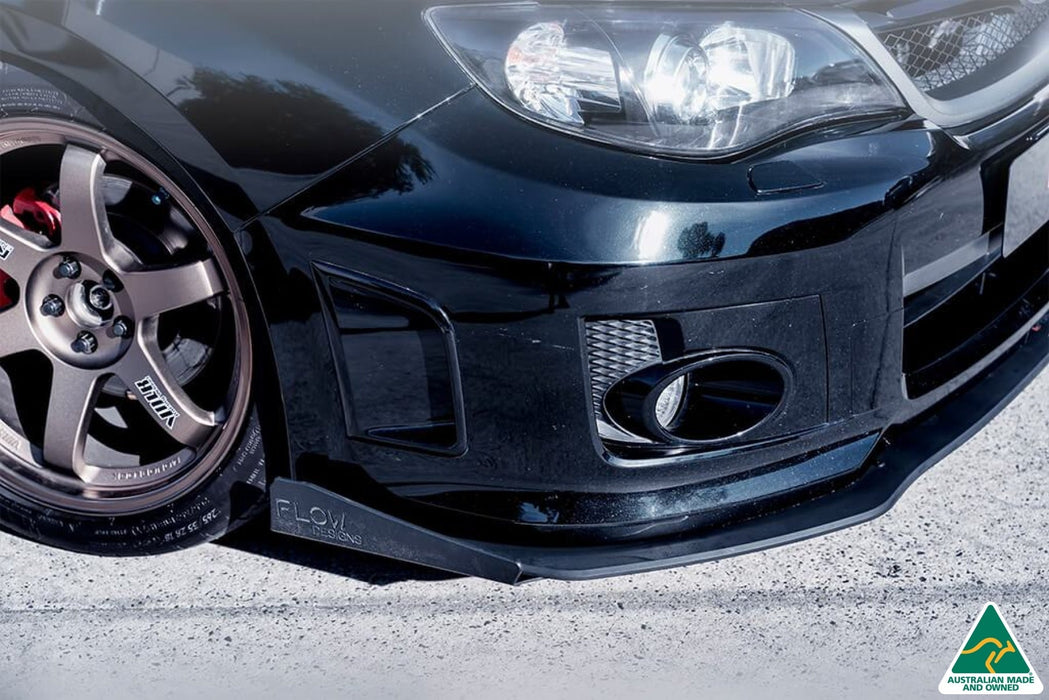 Impreza WRX / STI G3 Sedan FL Front Lip Splitter Winglets (Pair)-Flow Designs