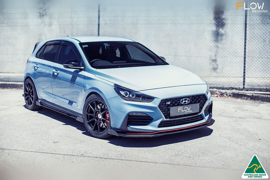 i30N Hatch PD (2018-2020) Front Lip Splitter Winglets (Pair)-Flow Designs