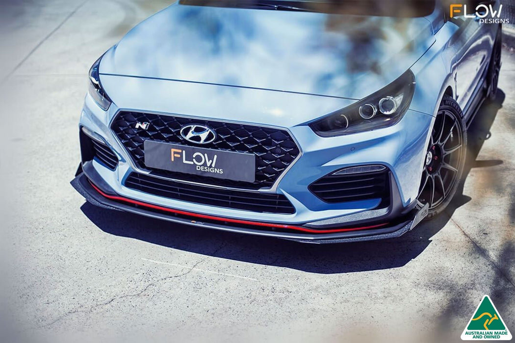 i30N Hatch PD (2018-2020) Front Lip Splitter Winglets (Pair)-Flow Designs