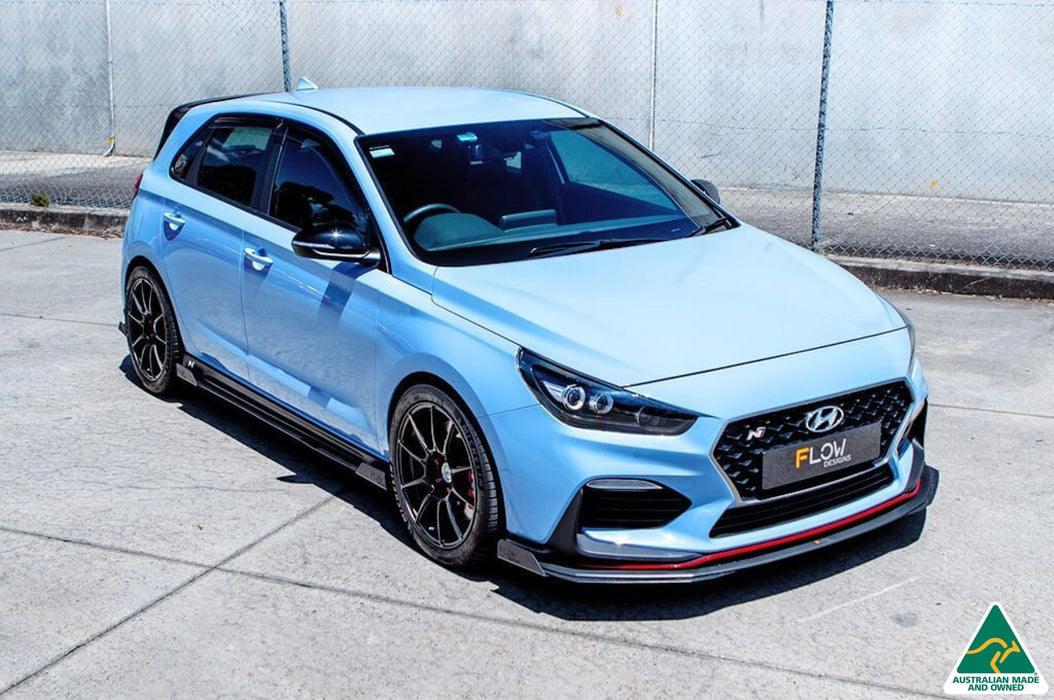 i30N Hatch PD (2018-2020) Front Lip Splitter Winglets (Pair)-Flow Designs