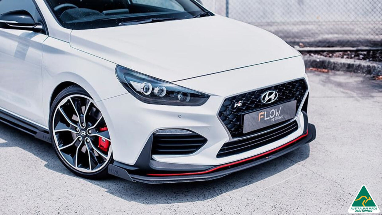 i30N Fastback PD Front Lip Splitter Extensions (Pair)-Flow Designs