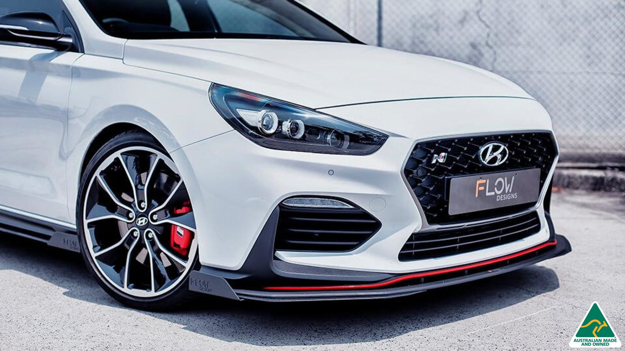 i30N Fastback PD Front Lip Splitter Extensions (Pair)-Flow Designs