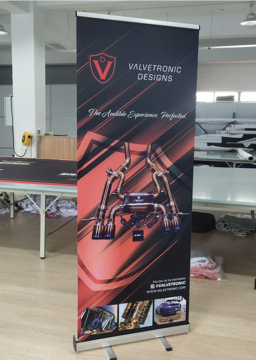 ROLL UP SHOP DISPLAY BANNER - Harrys Euro