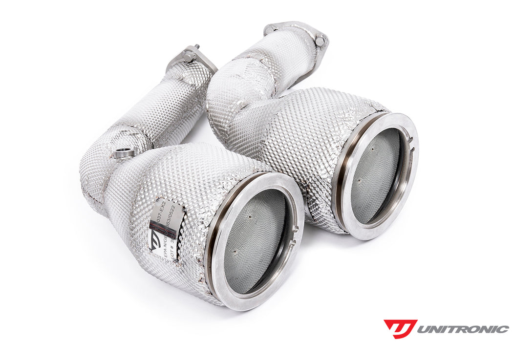 UNITRONIC PERFORMANCE DOWNPIPES FOR C8 RS 6 AND RS 7