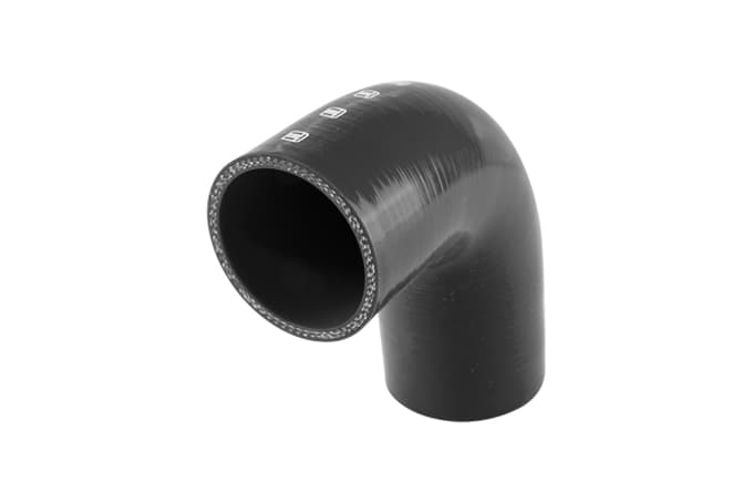 Turbosmart Silicon 90 Degree Reducer Elbow 2.50鈥?.75" (Black)