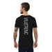 Valvetronic Men's Curved Hem T-Shirt white text - Harrys Euro