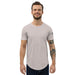 Valvetronic Men's Curved Hem T-Shirt white text - Harrys Euro
