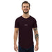 Valvetronic Men's Curved Hem T-Shirt white text - Harrys Euro