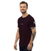 Valvetronic Men's Curved Hem T-Shirt white text - Harrys Euro