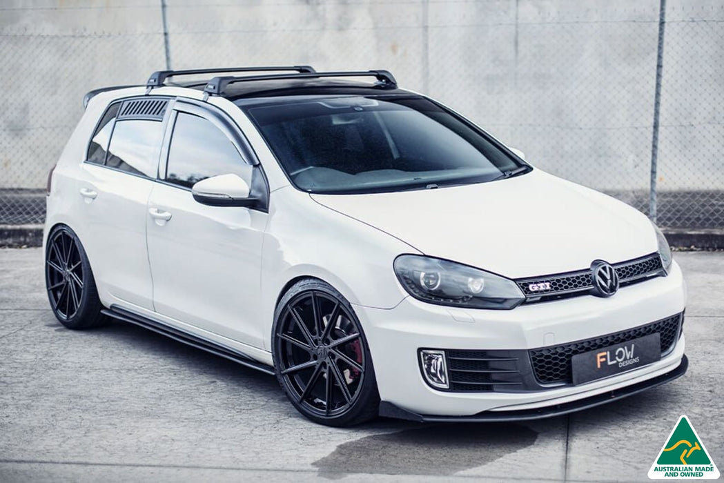 MK6 Golf GTI Side Skirt Splitters V3 (Pair)(Clearance-old design-no finish selection)-Flow Designs