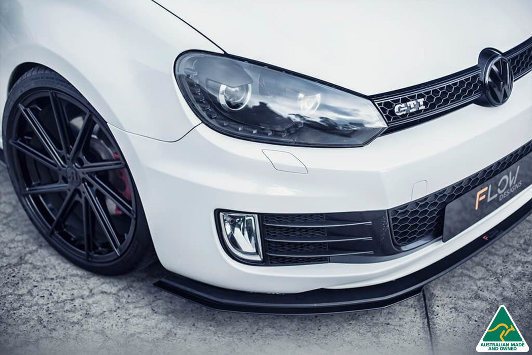 MK6 Golf GTI Front Lip Splitter Extensions (Pair)-Flow Designs