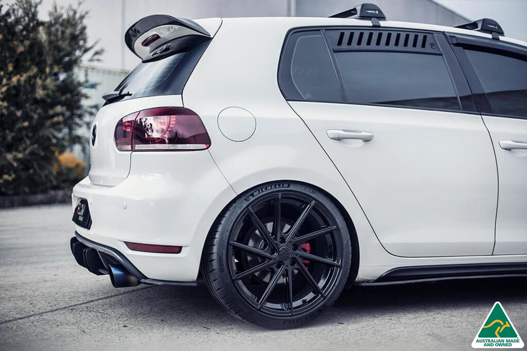 MK6 Golf GTI Side Skirt Splitters V3 (Pair)(Clearance-old design-no finish selection)-Flow Designs
