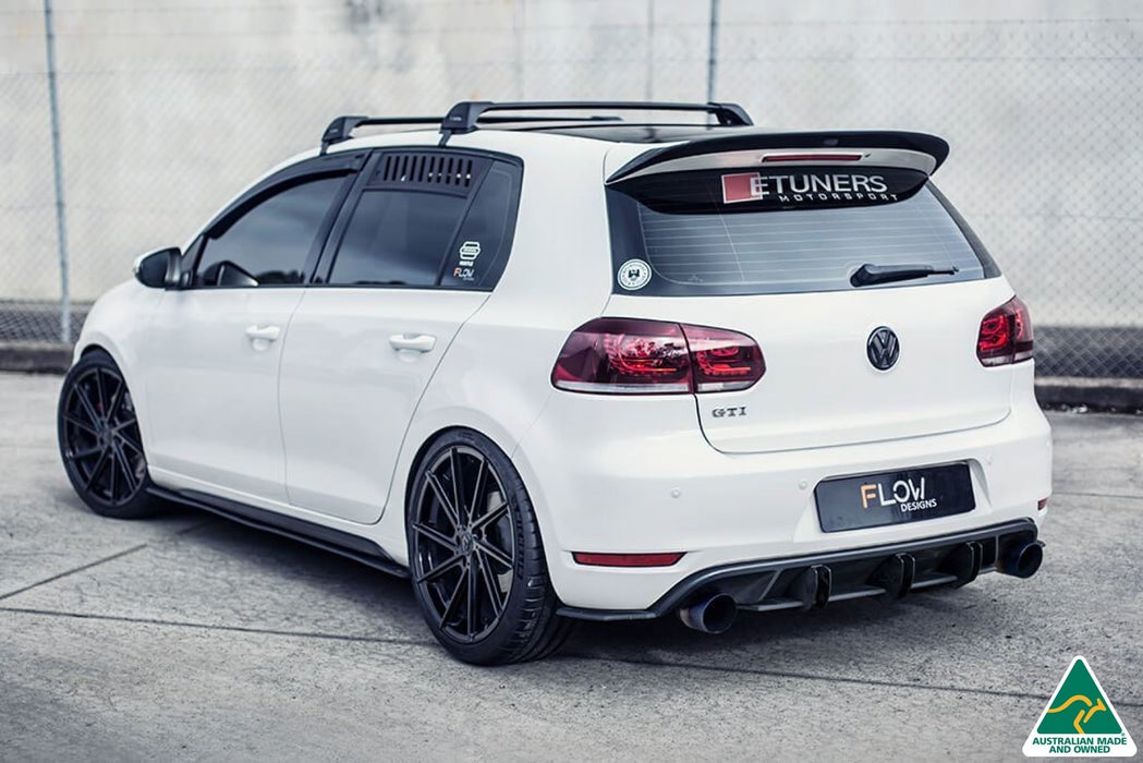 MK6 Golf GTI Side Skirt Splitters V3 (Pair)(Clearance-old design-no finish selection)-Flow Designs