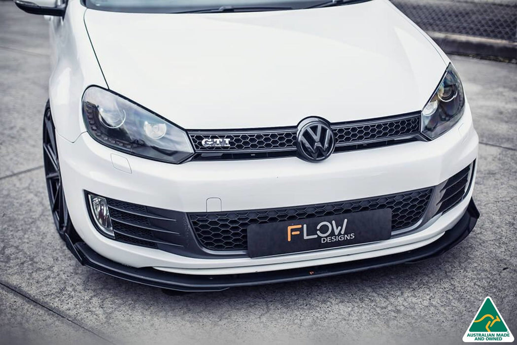 MK6 Golf GTI Front Lip Splitter Winglets (Pair)-Flow Designs