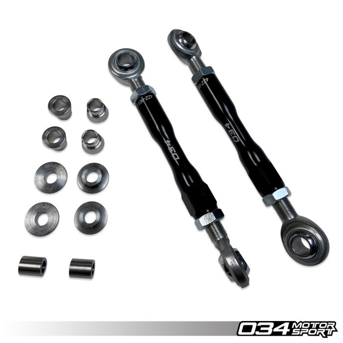 Motorsport Billet Adjustable Rear Sway Bar End Link Pair, Gen 1 & Gen 1.5 R8