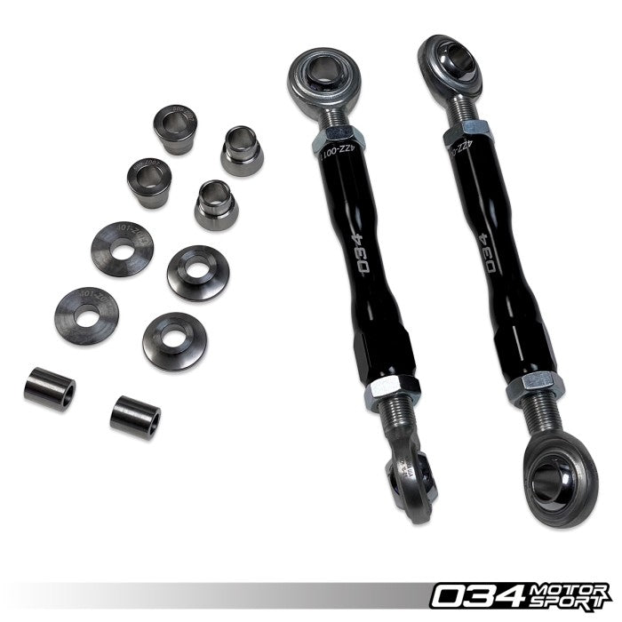 034Motorsport Dynamic+ Adjustable Sway Bar Bundle Package, Gen 1 & Gen 1.5 Audi R8 (4.2 V8 & 5.2 V10)