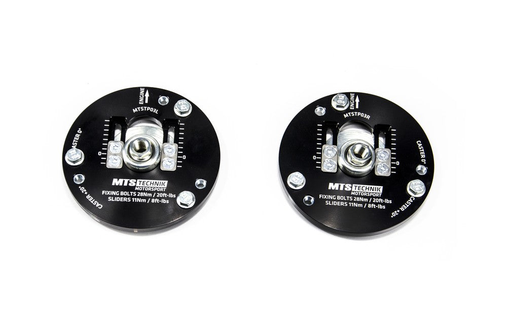 Adjustable camber / caster plates (front) - MTSCP03SET Saab 9-3 Estate (E50) 2.0 t Bio Power XWD 03/05 - 02/15