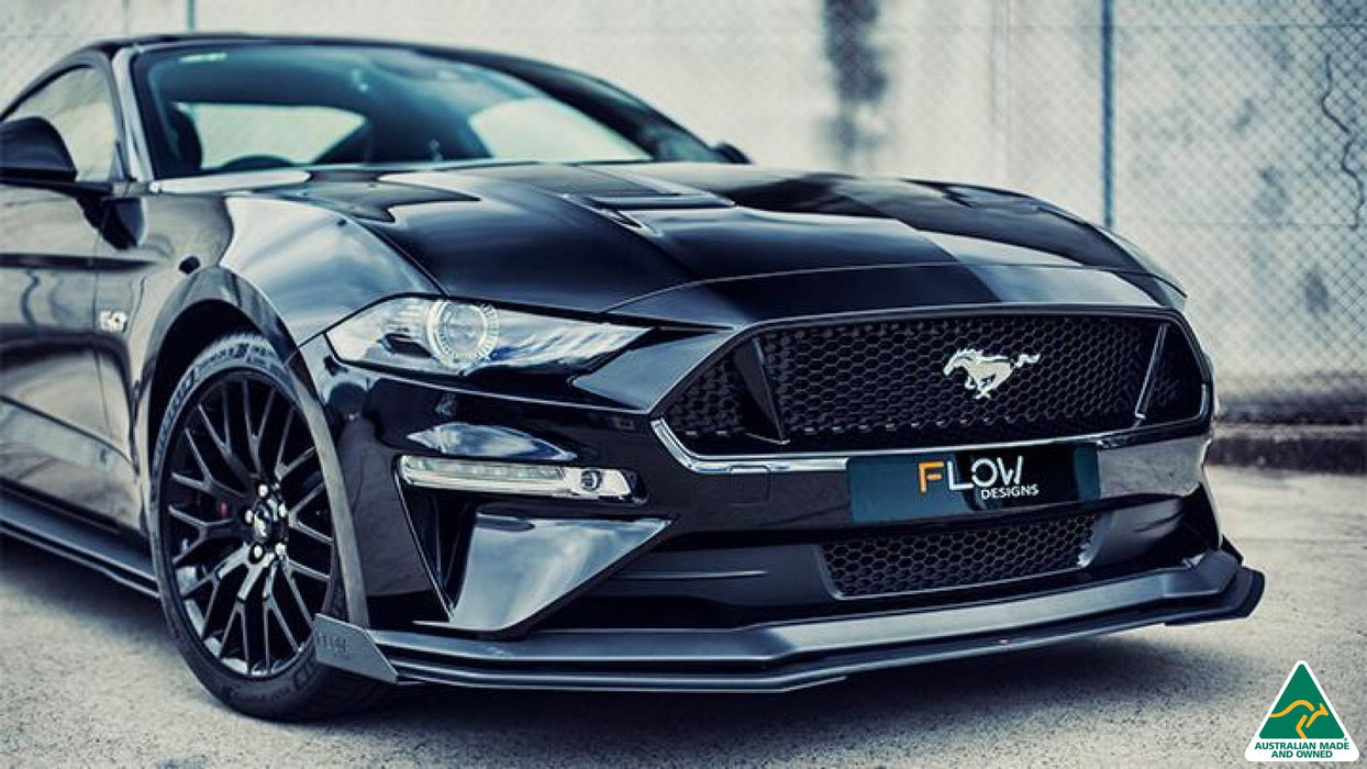 GT Mustang S550 FN Front Splitter Winglets (Pair)-Flow Designs