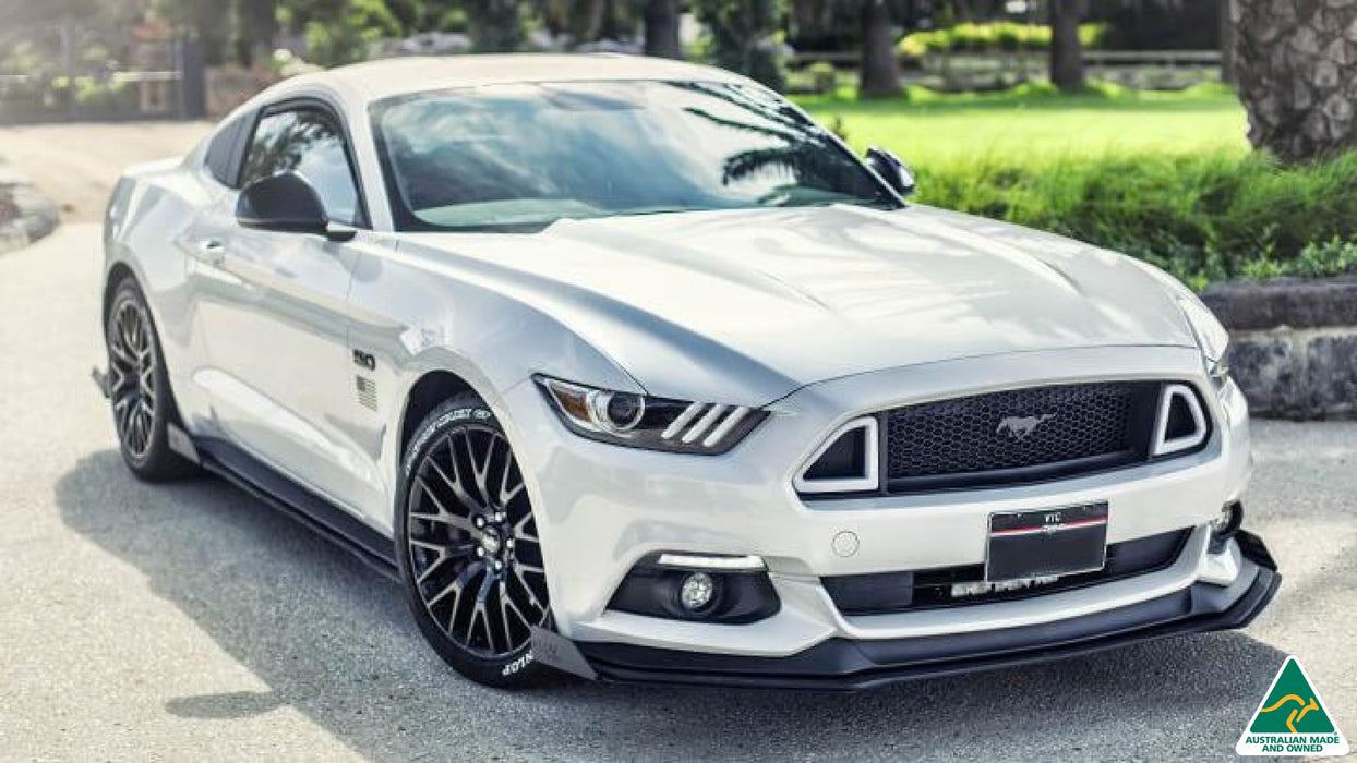 GT Mustang S550 FM Front Splitter Winglets (Pair)-Flow Designs
